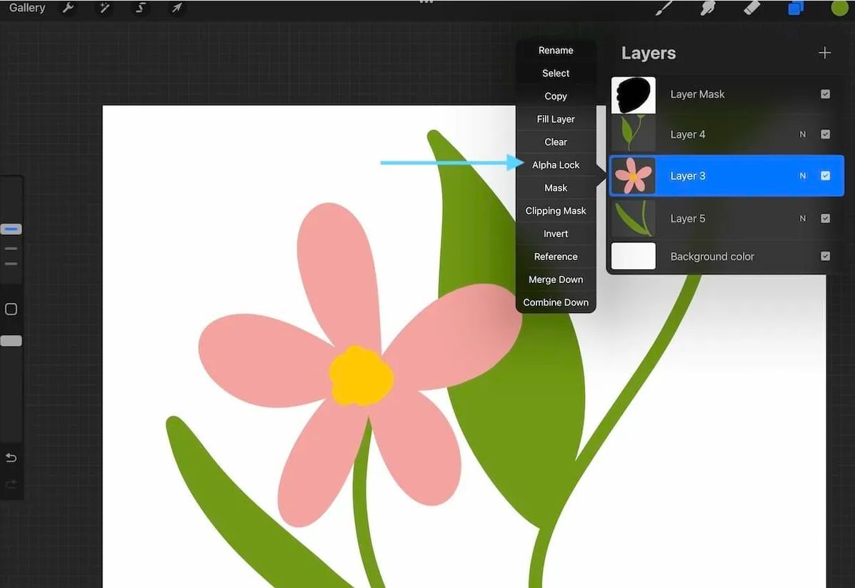 Panduan Menggunakan ‘Clipping Mask’ Di Procreate Untuk Mewarnai
