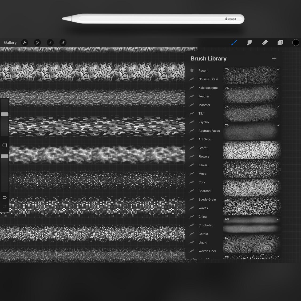 ArtStation - 110 Procreate Noise Textures | Procreate Grain Textures ...