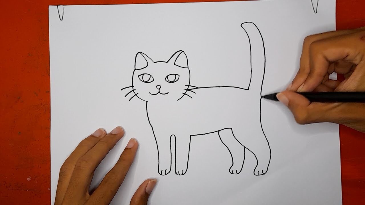 Tutorial Menggambar Kucing Full Badan Termudah - YouTube Tutorial Menggambar Kucing Full Badan Termudah - YouTube