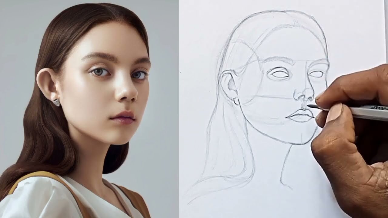 Tutorial Menggambar Proporsi Wajah (Metode Loomis)